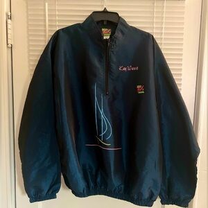 Vintage 🌊🏄🏽‍♀️Surf Style 😎windbreaker. Deep turquoise sheen. One size. Like new!